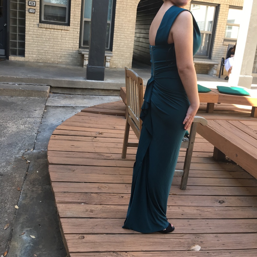 Navy blue prom dress