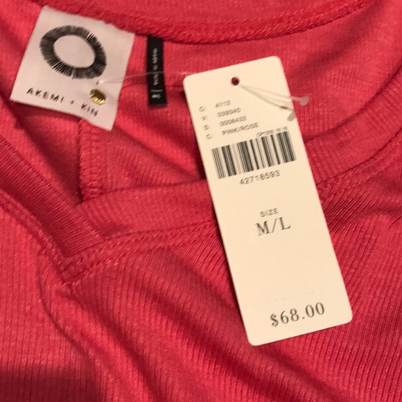 πHPπNWT Anthropologie fluttered v neck pink top - Picture 5 of 6