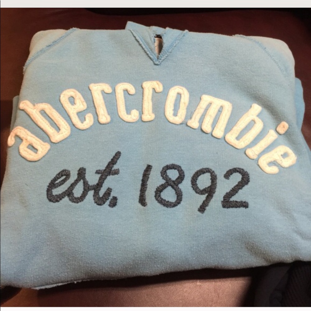 ABERCROMBIE light blue hoodie