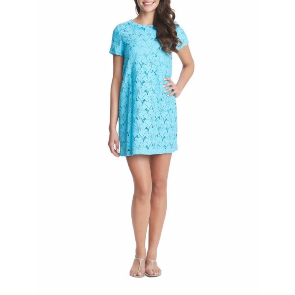 Cynthia Steffe Floral Lace Shift Dress
