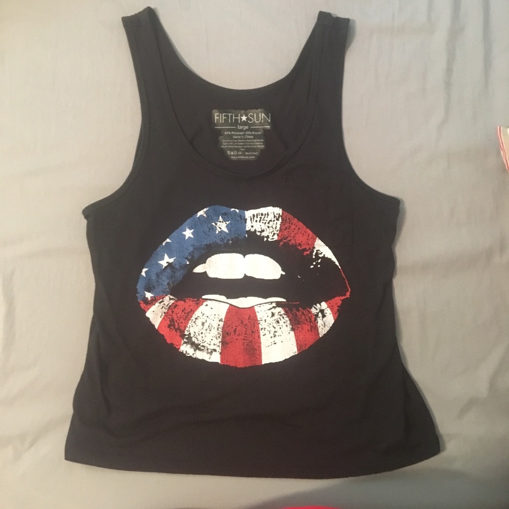 Red, White, and Blue Tank. Size L.