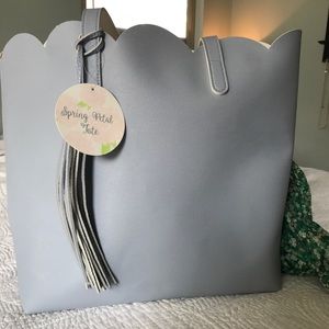 Large Light Blue Tote Bag