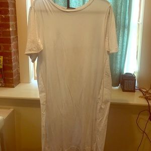 White Split back Tunic
