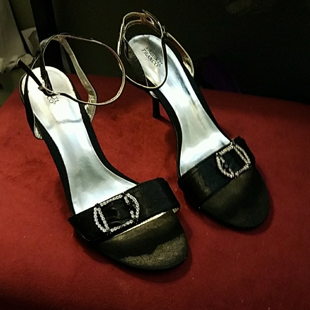 Valenti Franco sling back ankle heels with strap