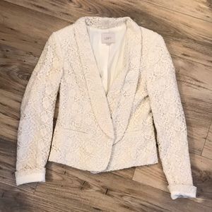 LOFT crochet blazer