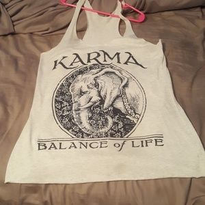 Elephant racer back tank size medium