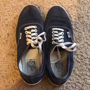 Navy Blue Vans, Lo Pro, size 9