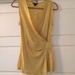 NWT Banana Republic Faux Wrap v neck Top small