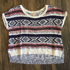 Blue knit top | Sz M