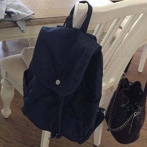 BAGGU drawstring canvas backpack