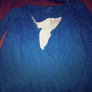 Teal long sleeve top