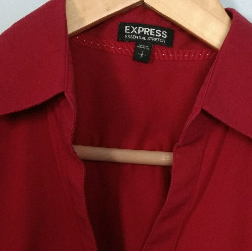 Red Express button down shirt - Picture 2 of 2