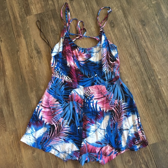 Cecico Blue Beachy Romper | Sz M - Picture 1 of 3