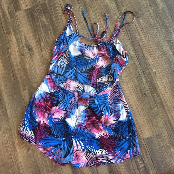 Cecico Blue Beachy Romper | Sz M - Picture 2 of 3