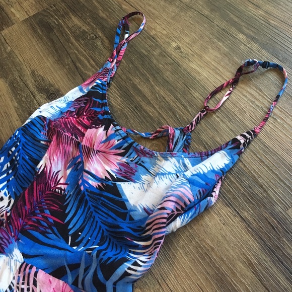 Cecico Blue Beachy Romper | Sz M - Picture 3 of 3