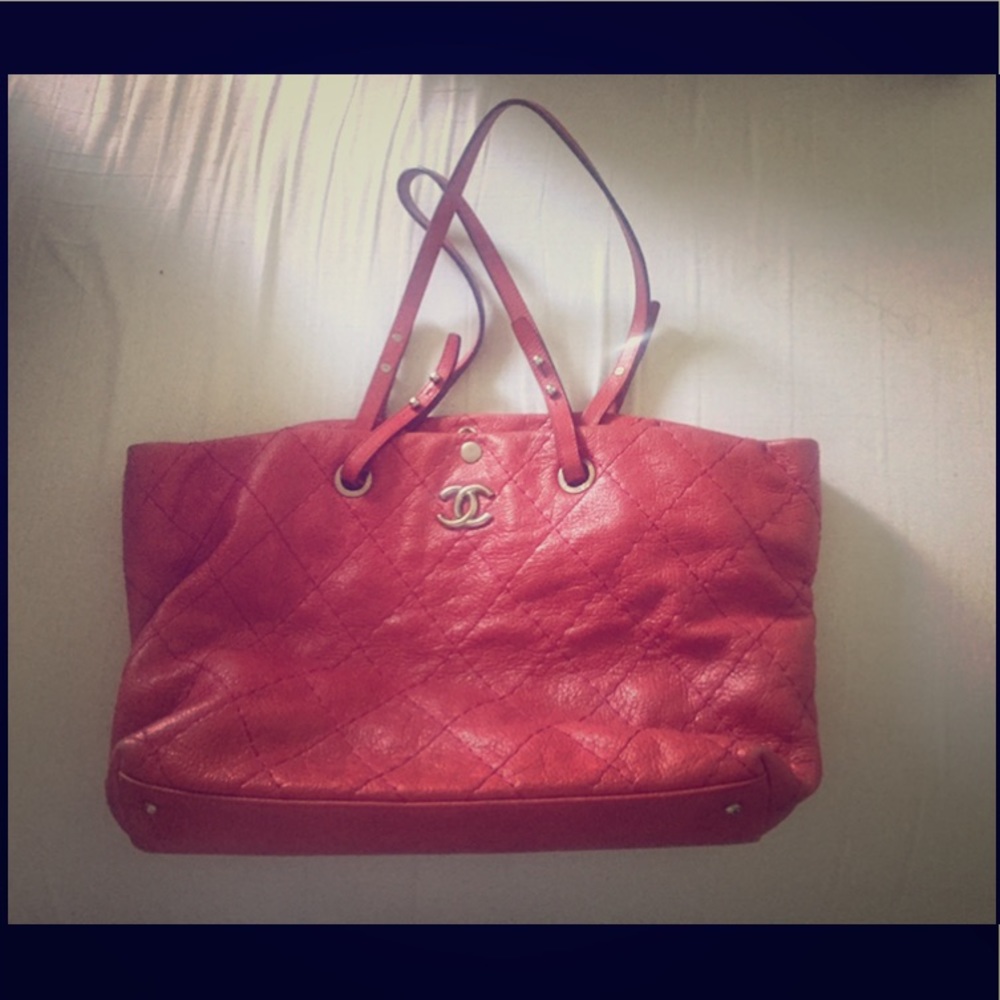 Chanel Red Orange Bag
