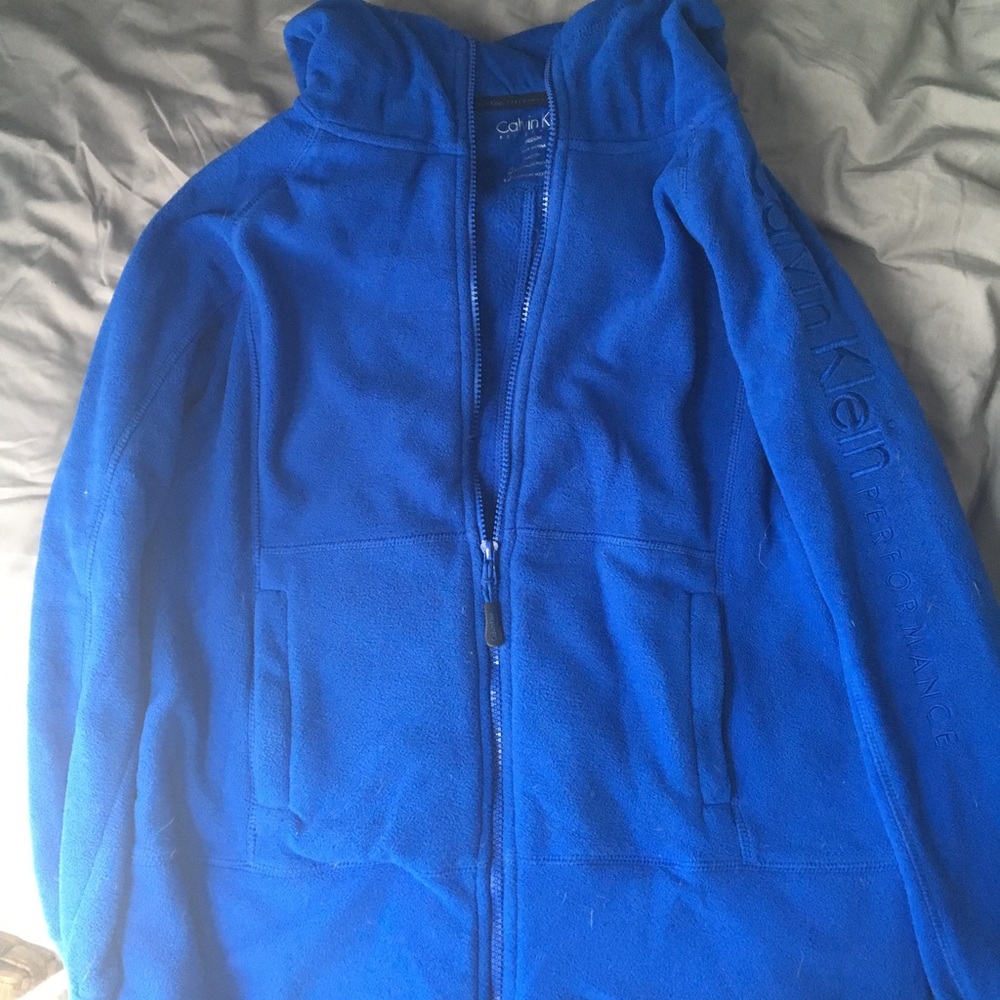 Blue Calvin Klein performance jacket