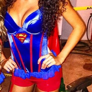Superwoman corset & shorts  (worn once)