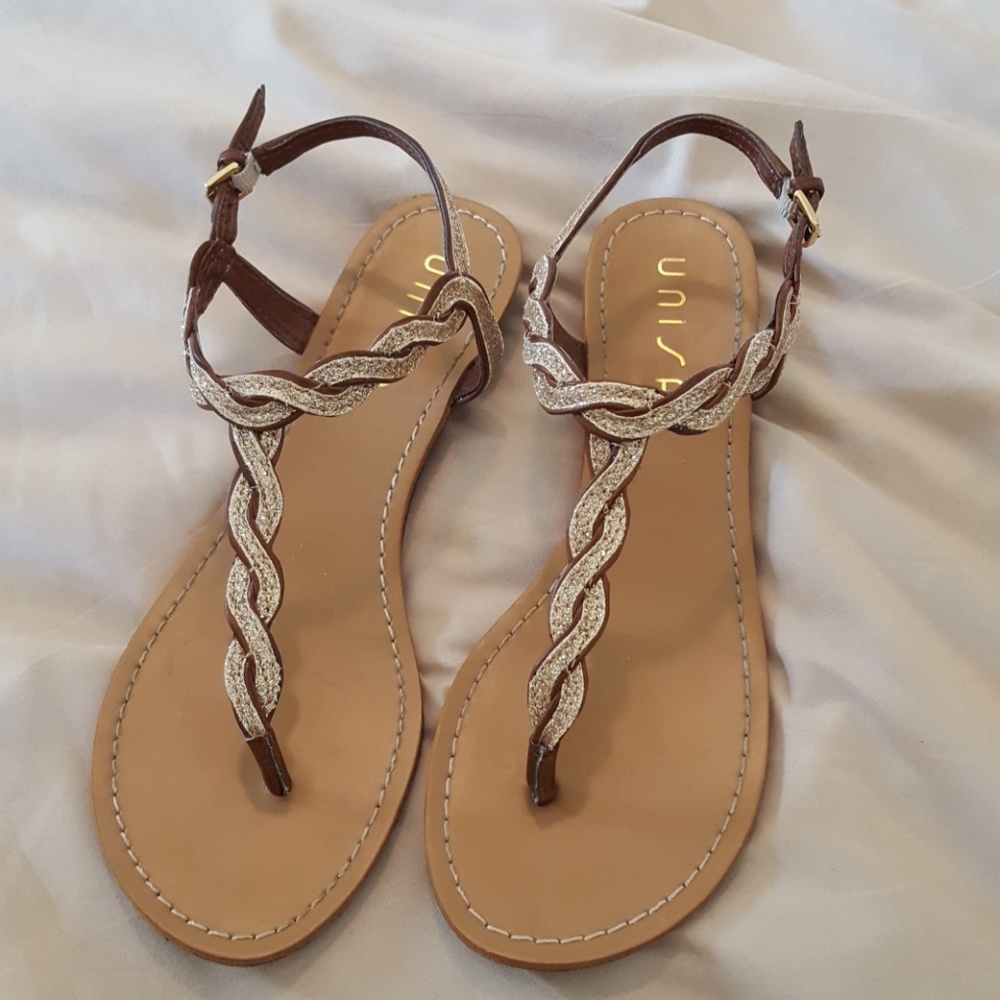 Unisa Gold Sandals