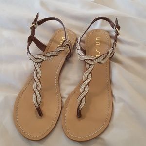 Unisa Gold Sandals