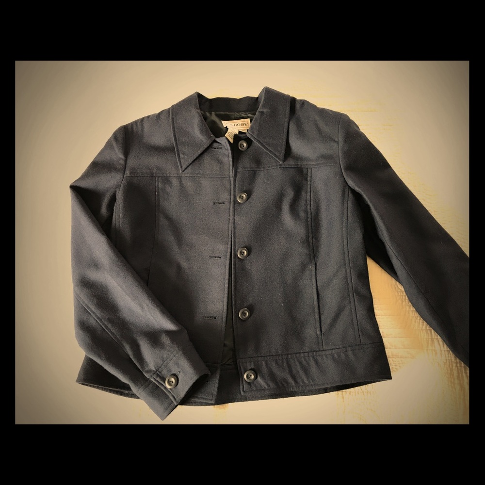 JG Hook Navy Blue Wool Jacket