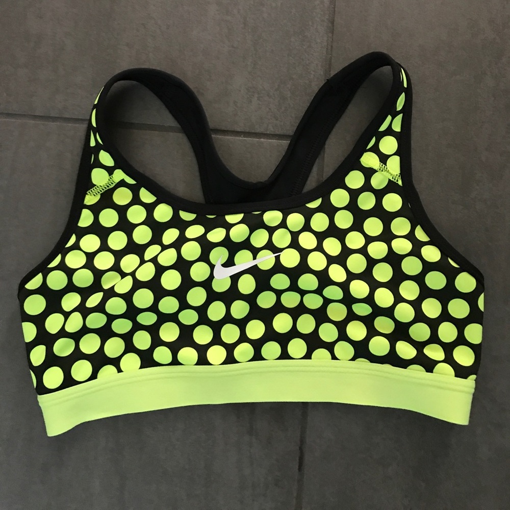 Polka dot sports bra