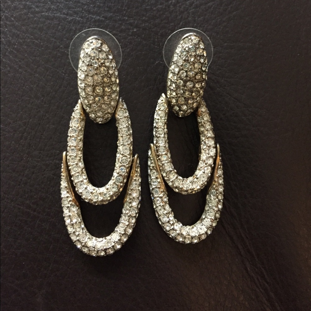 Gold and CZ Earrings