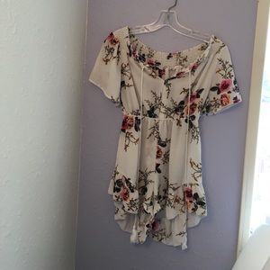 Off the shoulder romper