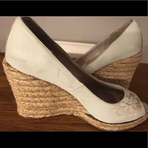 Women's Sandals Wedge Espadrille Ivory Size 7 - Picture 8 of 8