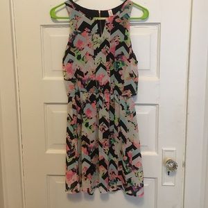 Xhiliration Floral Dress