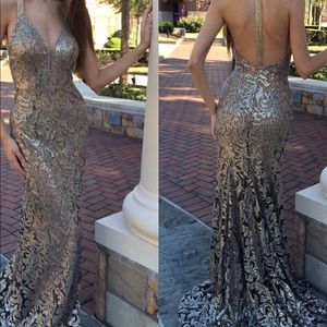 Jovani style # 26338 size 0 bronze