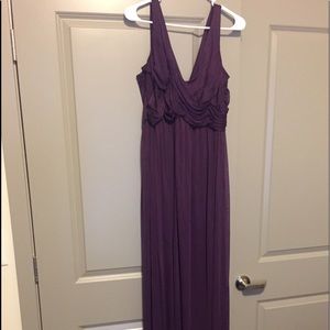 David's Bridal plum bridesmaid dress