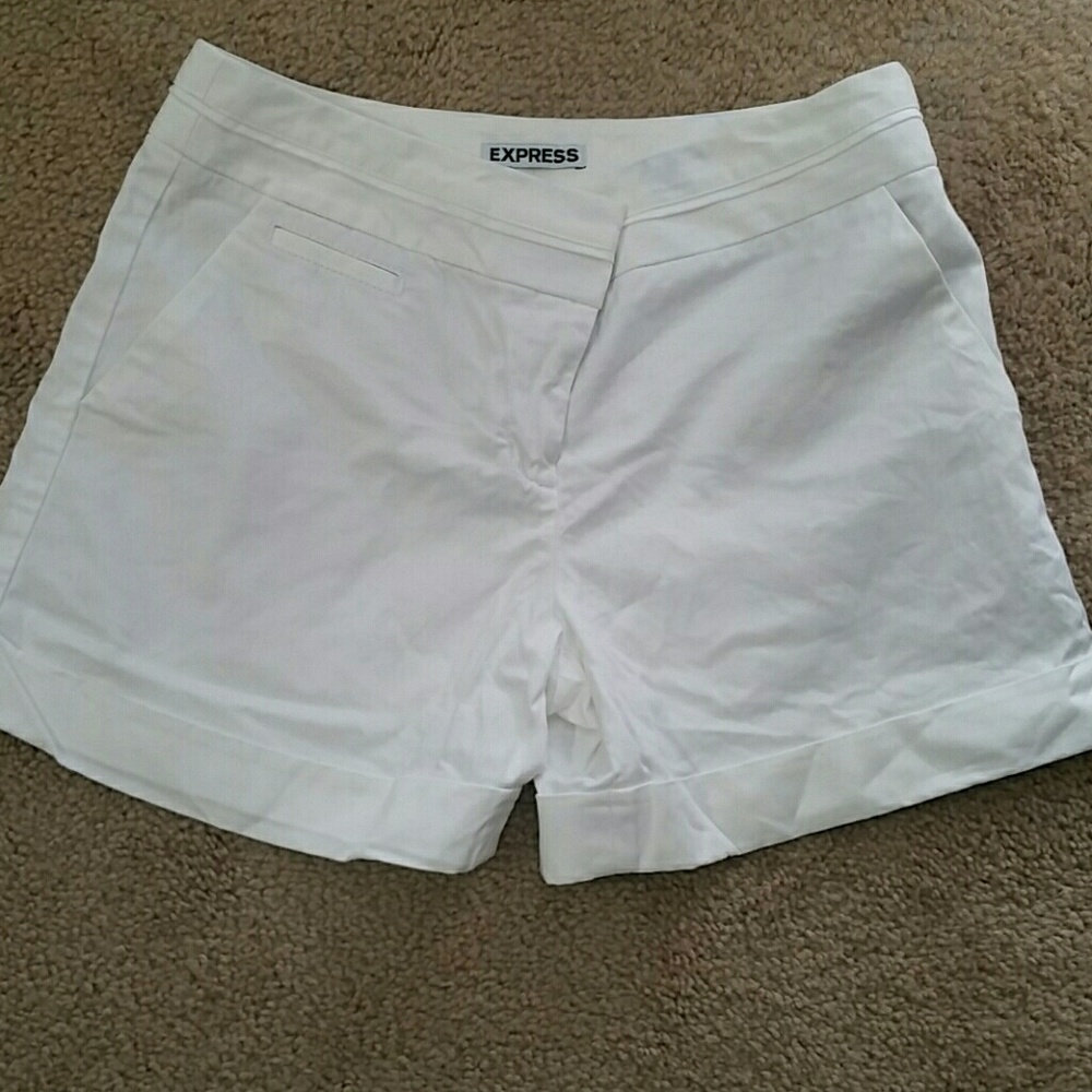 Express brand white short's