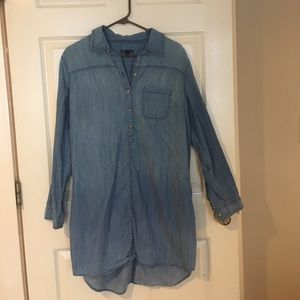 Gap denim long tunic/dress.