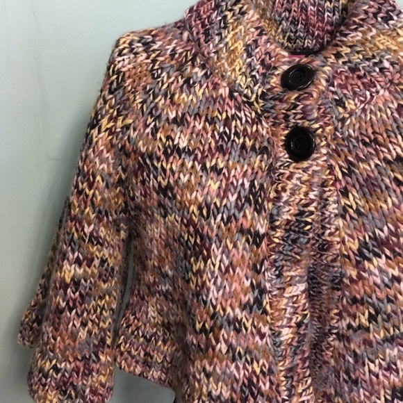 Knit 3/4 Sleeve Jacket w/ Two Button Closure - Picture 6 of 6