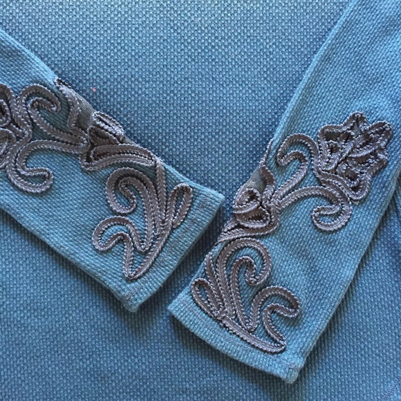 Free People Ombré Thermal Shirt with Lace Cuffs - Picture 2 of 6