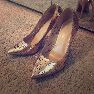 LC Lauren Conrad Rose Gold Heels