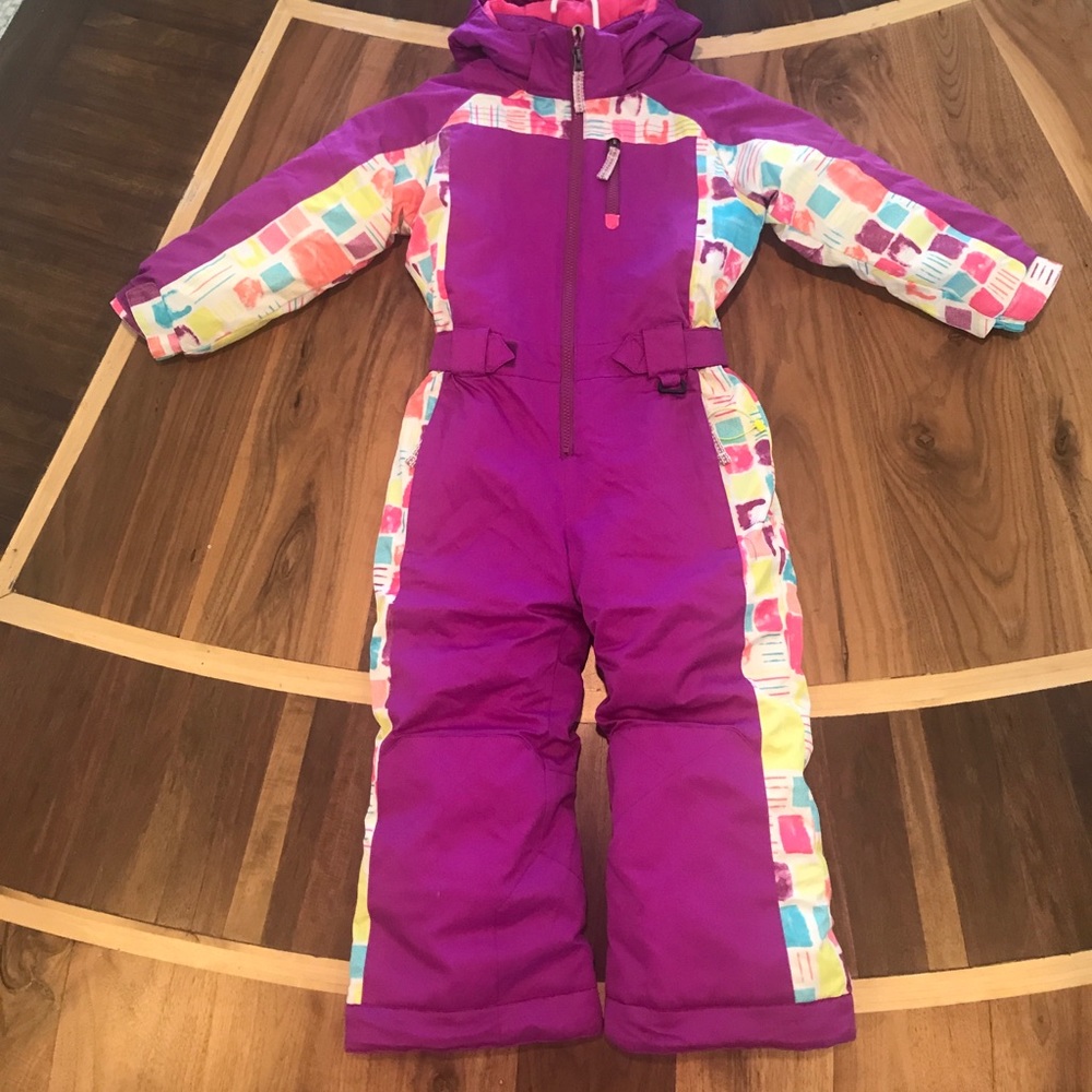 Little girls snow ski suit
