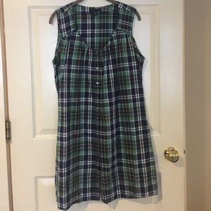 Tommy Hilfiger purple/navy/green plaid dress