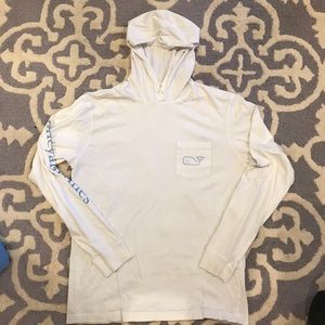 Vineyard Vines White T-Shirt Hoodie
