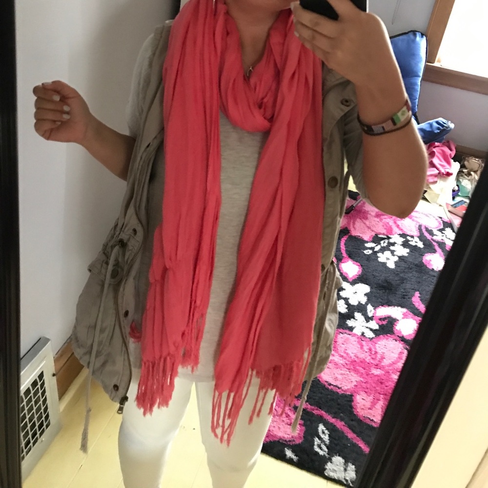 Large pink scarf
