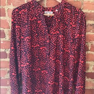 SALE! ❤️ Juicy Valentine’s Heart Silk Blouse