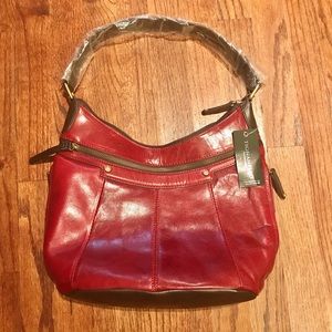 Red Leather Tignanello Purse🍁🍂