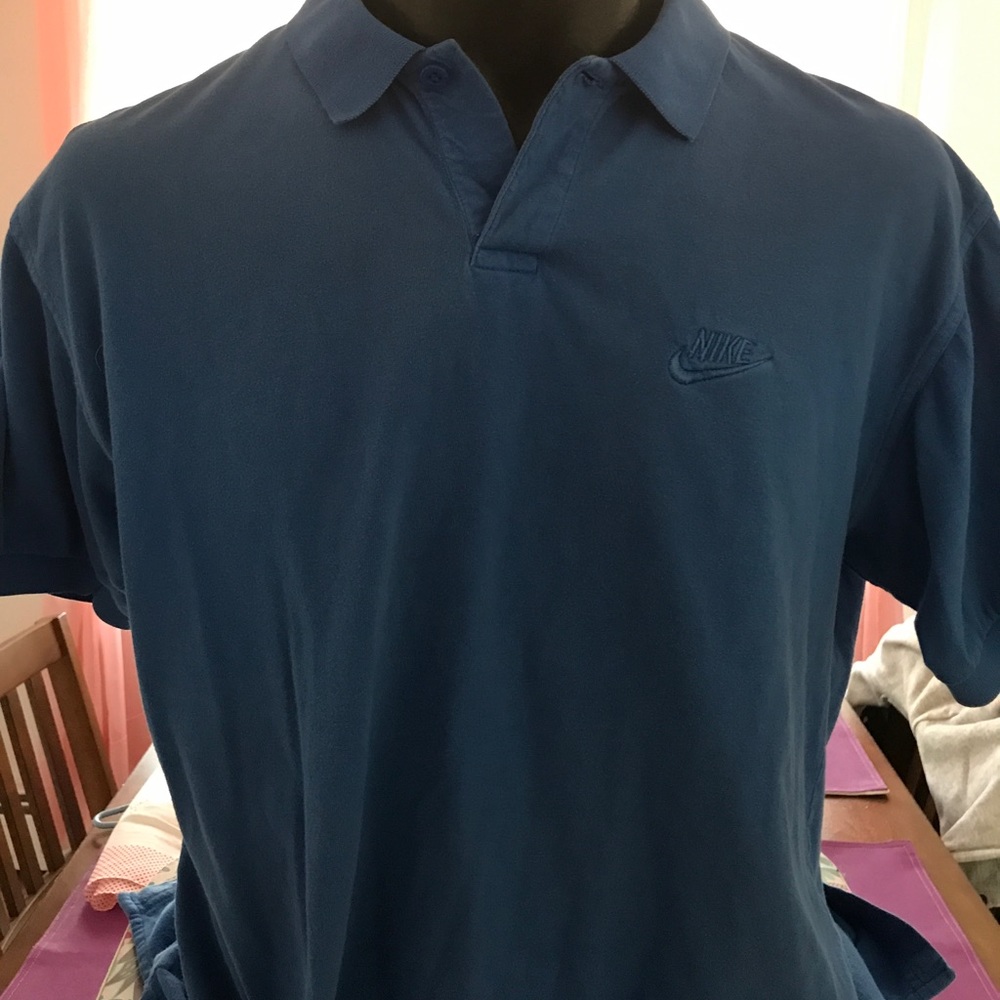 Nike blue polo