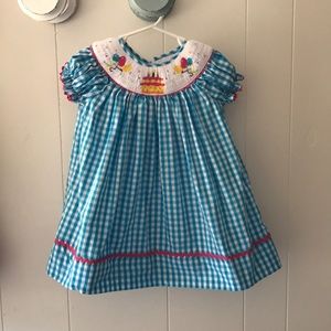 Marmellita Birthday Dress 2T- Bishop Smocking