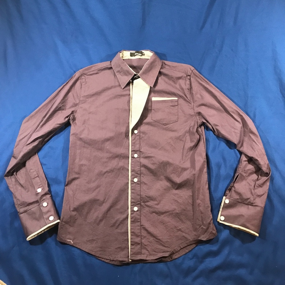 TheLees Long Sleeve Shirt Purple Renaissance Style