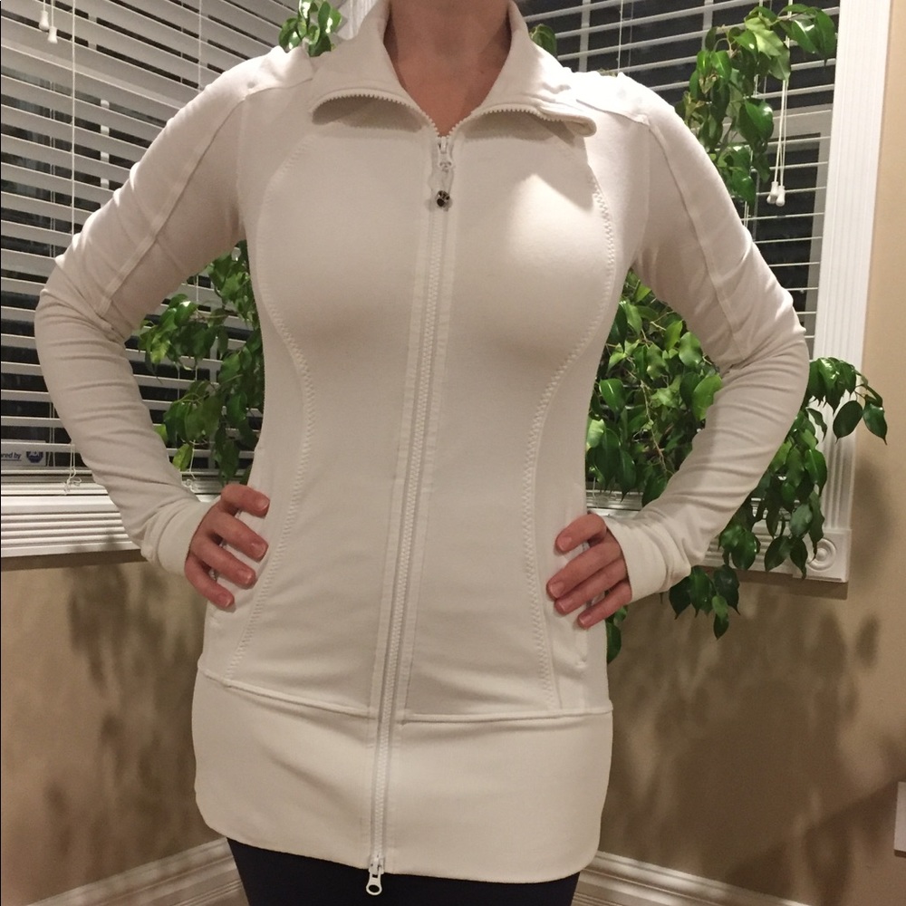 Lululemon White stride jacket size 6