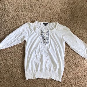 White cotton blouse