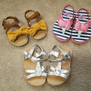 Girls sandal lot (Size 5)