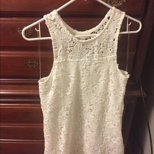 White lacey dress!